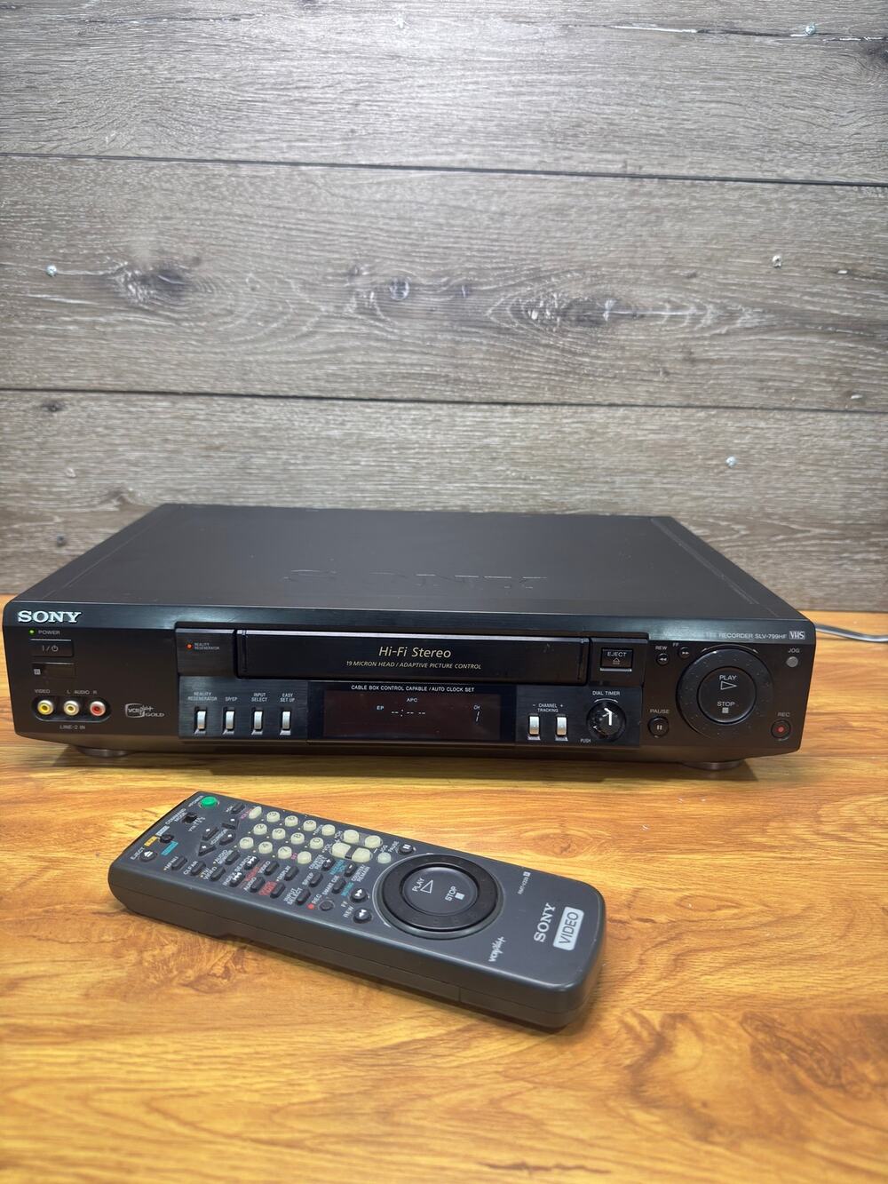 Sony SLV-799 HF VHS VCR Recorder 4-Head HiFi Stereo With Remote~Tested